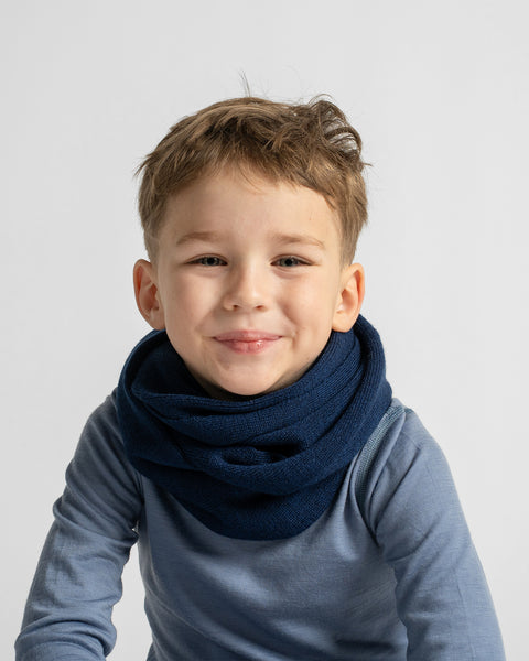 Infinity-Schal aus Merinowolle für Kinder