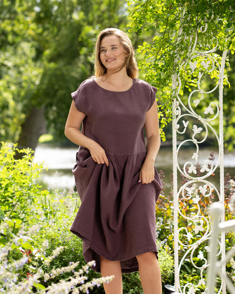 Smock-Kleid Cecilia Shadow Purple