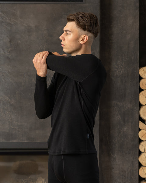 Men's 250 Thermal Long Sleeve Crew Black