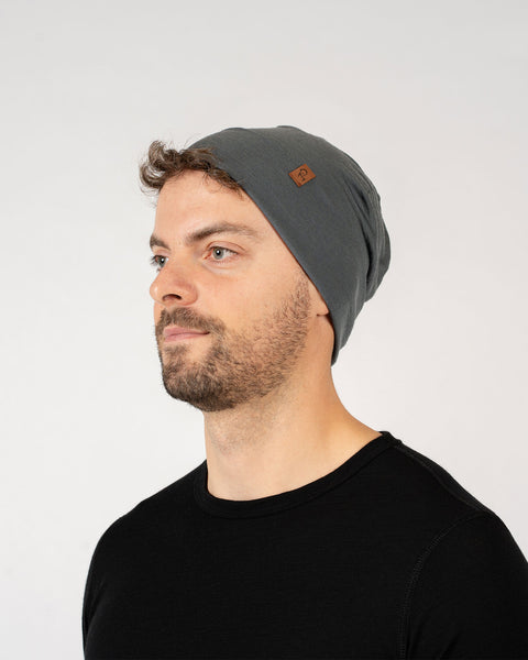 Herren Merino Mütze Perfektes Grau