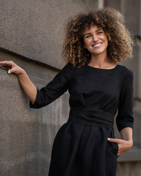 3/4-Arm Obi Wickelkleid Miley