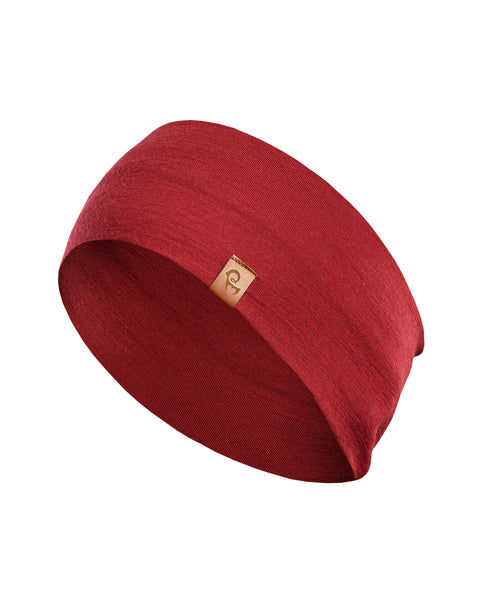 Herren Merino Stirnband Royal Cherry