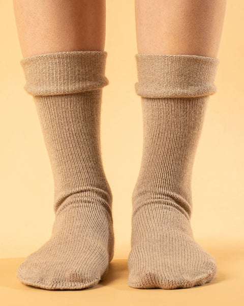 Women's Socks 2-Pack Black/Creamy beige