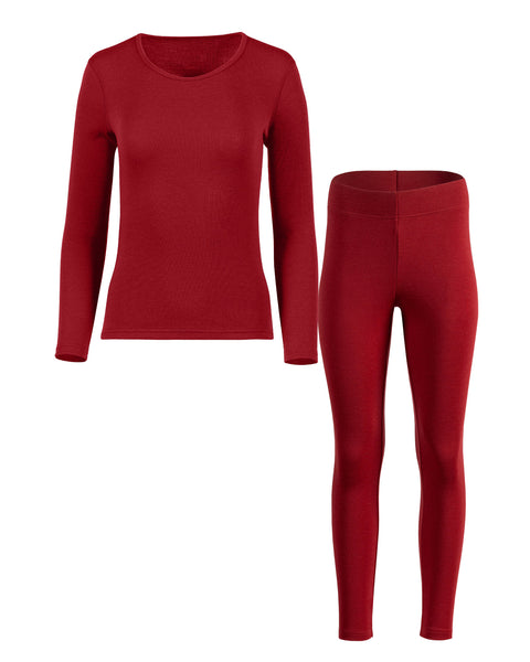 Women's 250 Long Sleeve &amp; Leggings 2-Piece Royal Cherry Front