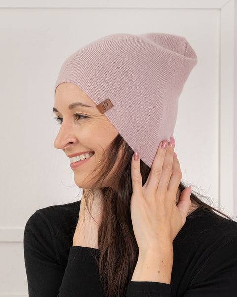 Women's Knit Beanie Merino &amp; Cashmere