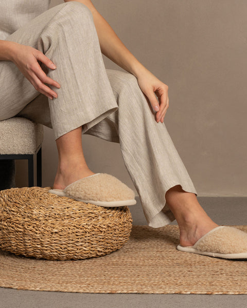 Women's Merino Fluffy Slippers