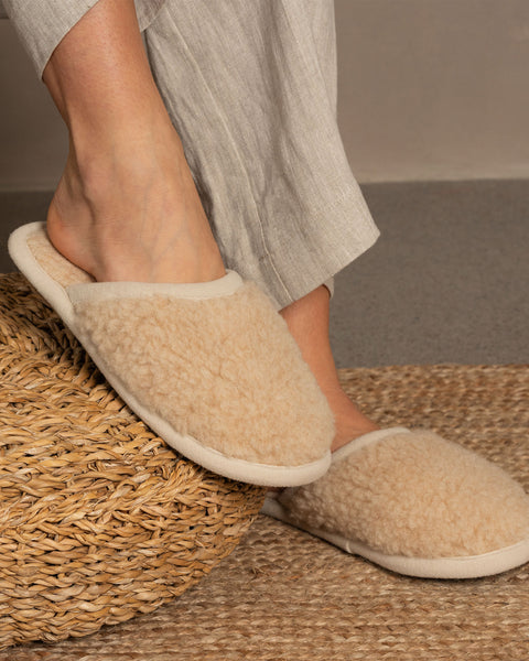 Women's Merino Fluffy Slippers