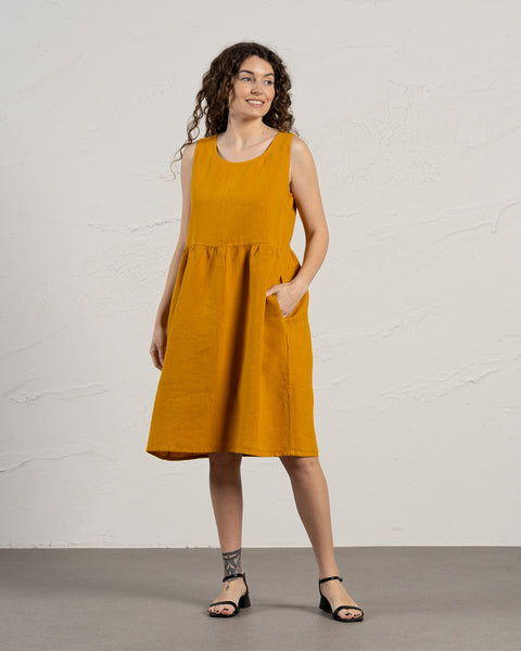 Smock Dress Eliza Spicy Yellow