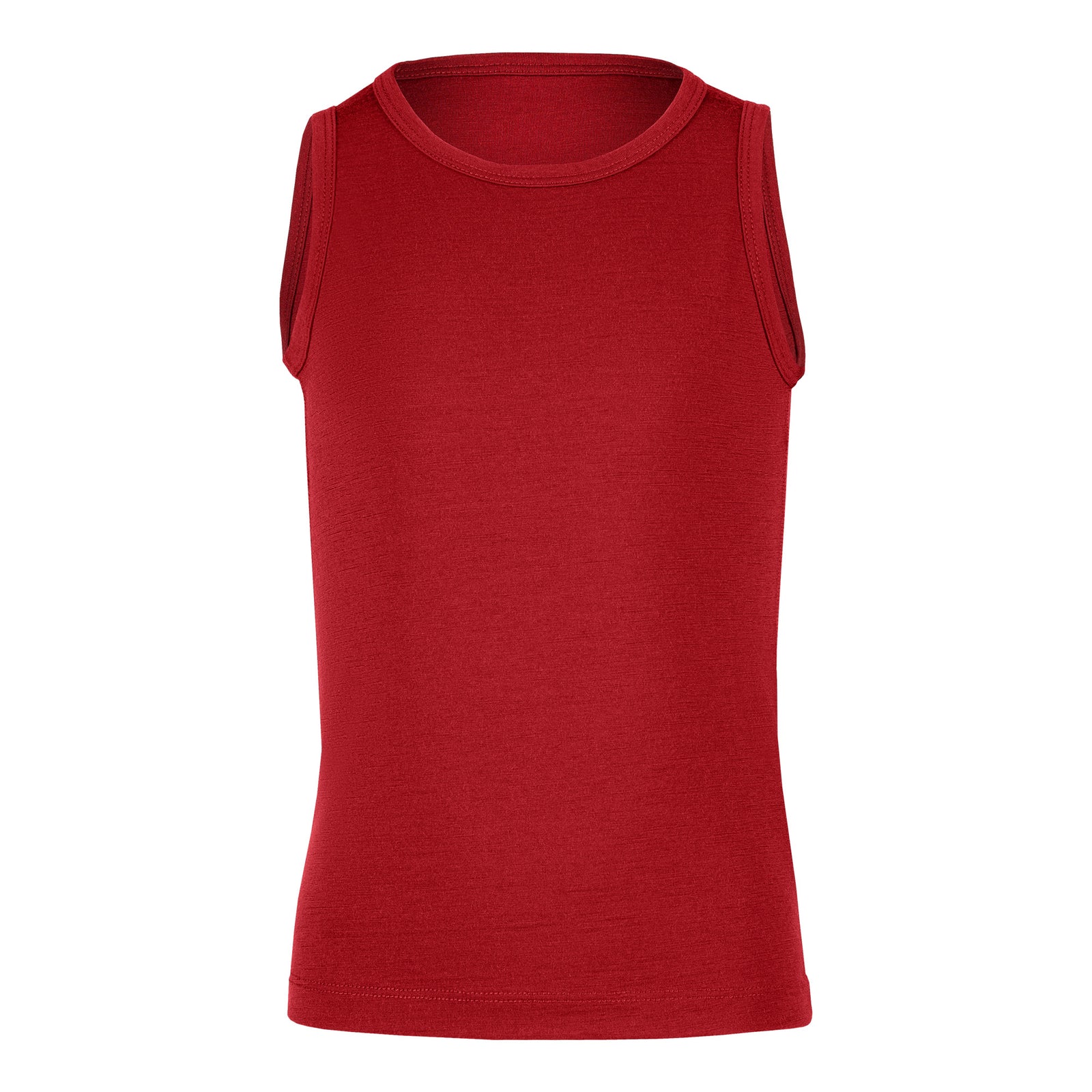 Kids Sleeveless 160gsm Royal cherry