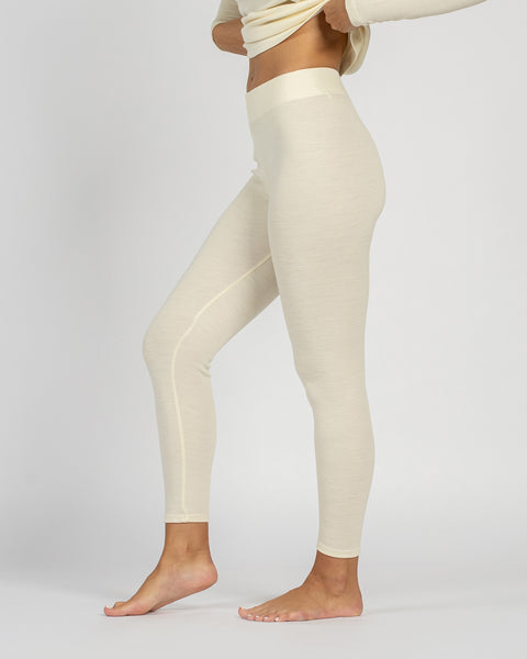 Women's 250 Long Sleeve &amp; Leggings 2-Piece Natural