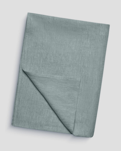 Linen Throw for Baby Mint Green