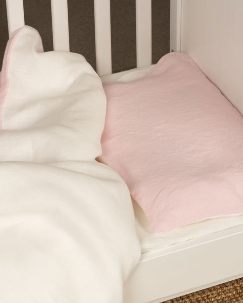 Linen Kids' Pillowcase Dusty Pink