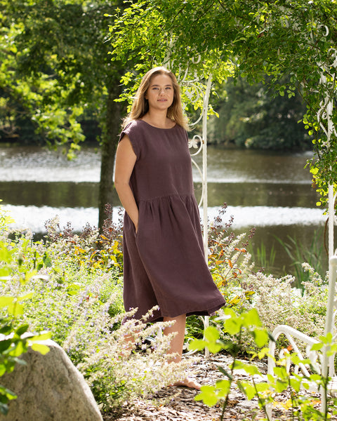 Smock-Kleid Cecilia Shadow Purple