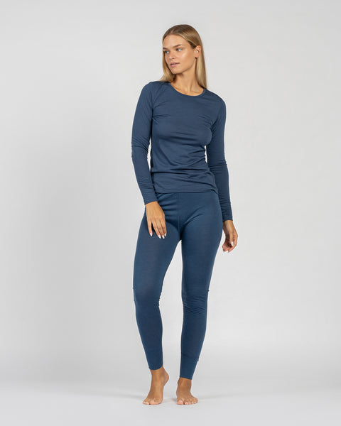 Women's 160 Long Sleeve &amp; Bottoms 2-Piece Denim