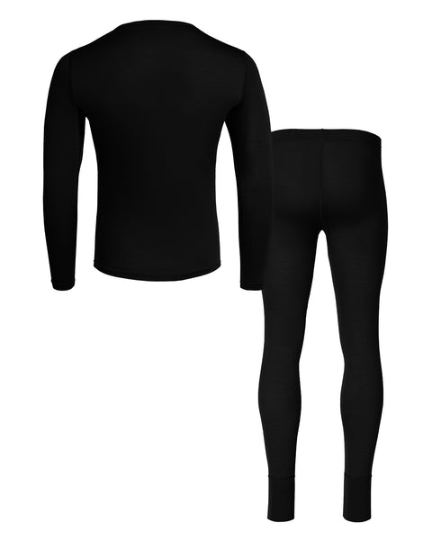 Herren Thermo-Set 160 Schwarz