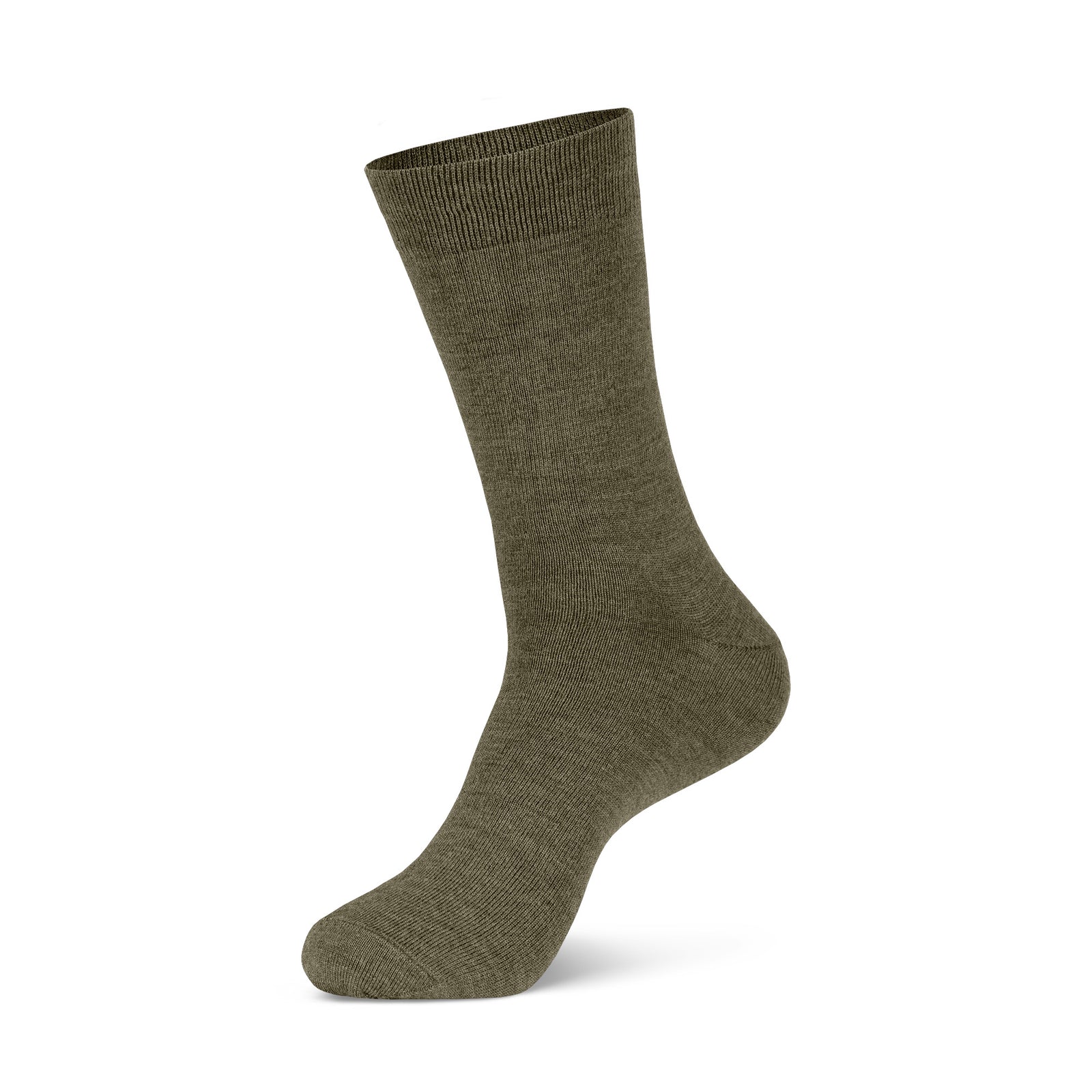 Men’s thin Merino wool crew socks in blue color, lightweight, odor-resistant, and soft for all-day wear.