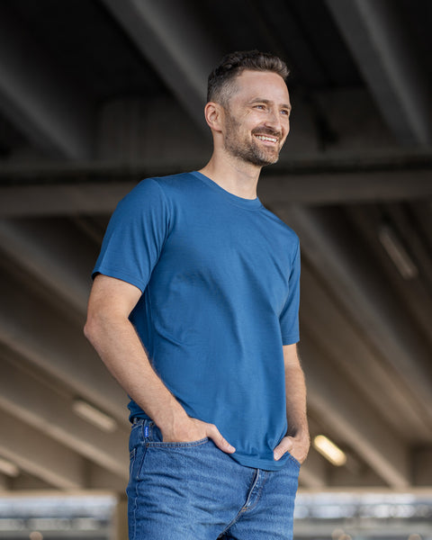 Regular 100% Merino T-Shirt für Herren