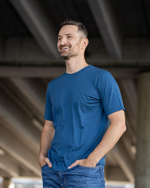 Regular 100% Merino T-Shirt für Herren