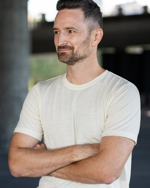 Regular 100% Merino T-Shirt für Herren