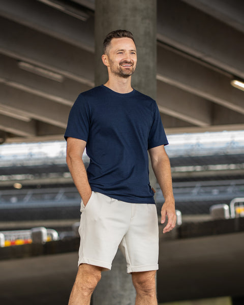 Regular 100% Merino T-Shirt für Herren