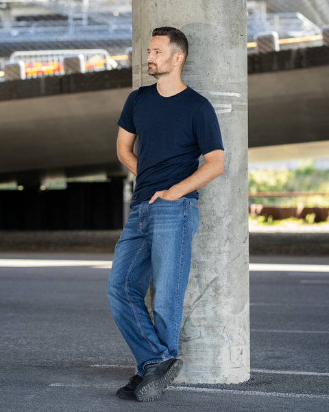 Regular 100% Merino T-Shirt für Herren