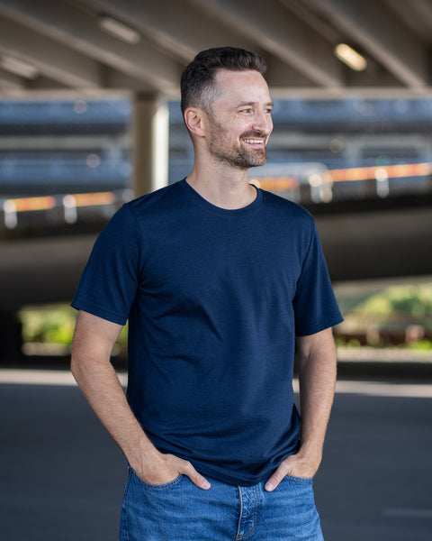 Regular 100% Merino T-Shirt für Herren