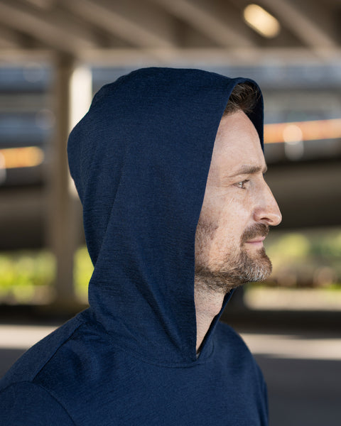 Leichter Sun Hoodie für Herren mit 35+ UPF