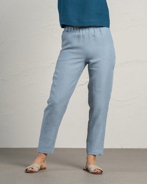 Linen Pants Dakota in Cloudy BlueColor