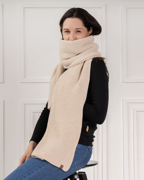 Women's Knit Thick Scarf Merino