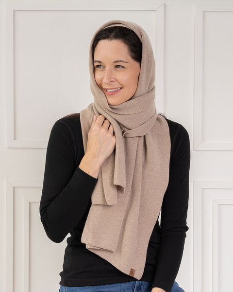 Women's Knit Scarf Merino &amp; Cashmere