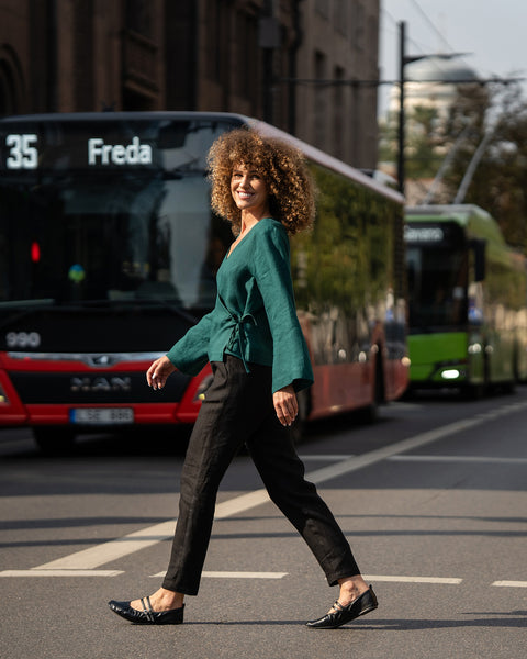 Leinenhose Dakota Pure Black