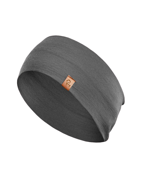 Unisex Merino Stirnband Perfektes Grau