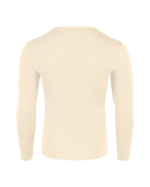 Men's Merino 250 Long Sleeve Crew Natural Back
