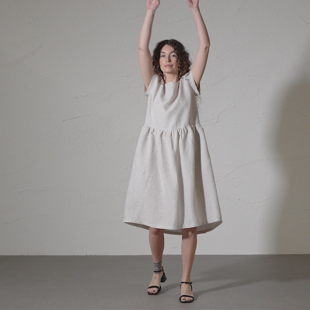 Smock Kleid Cecilia Mintgrün