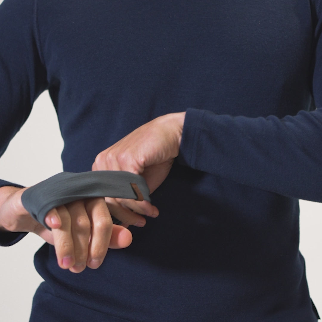 Herren Trekking Stirnband Perfektes Grau