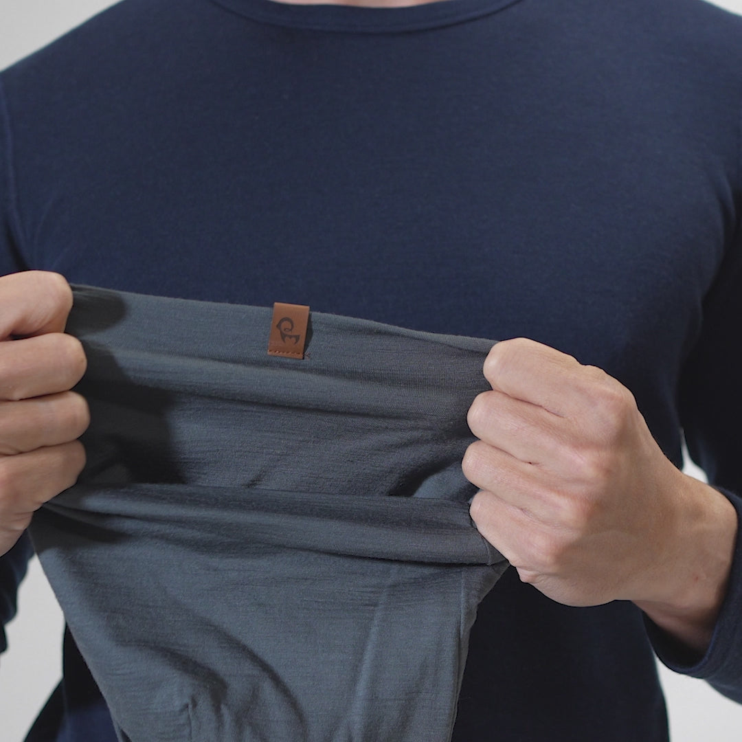 Herren Merino Mütze Perfektes Grau