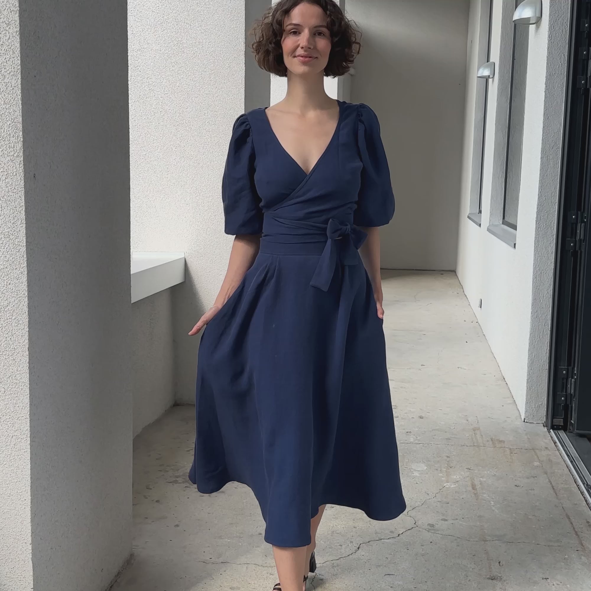 Leinen-Rock Circle Evelyn