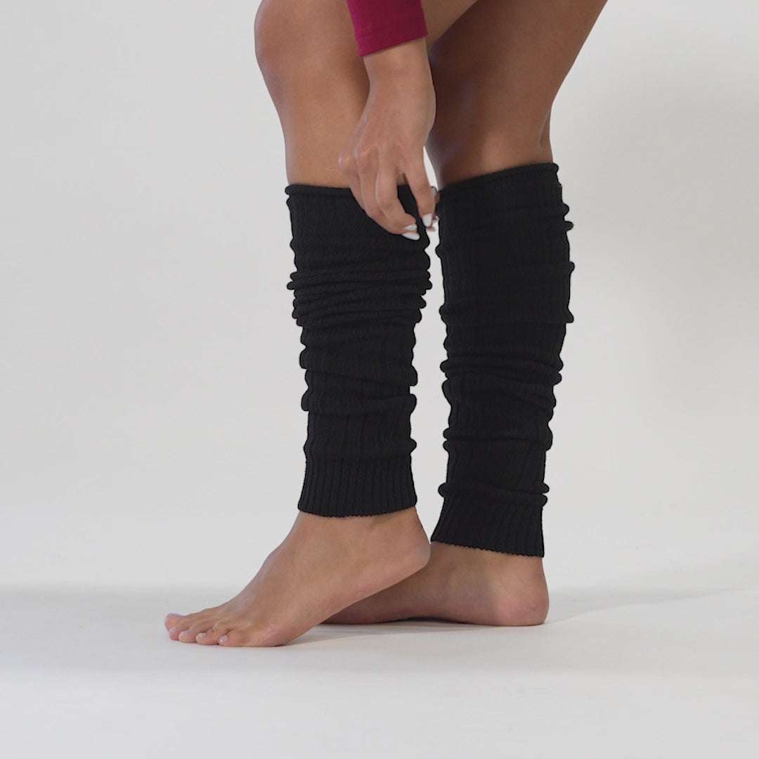 Lässige Beinwärmer aus Rippstrick für Damen