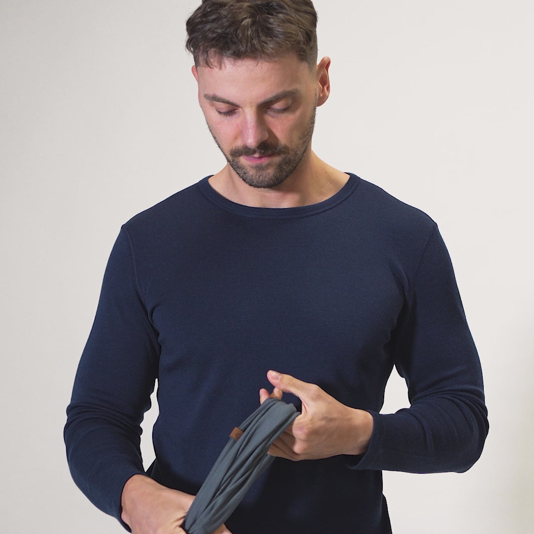 Herren Merino Halswärmer Perfektes Grau