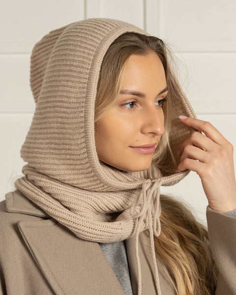 Unisex 100% Knitted Merino Hood Balaclava