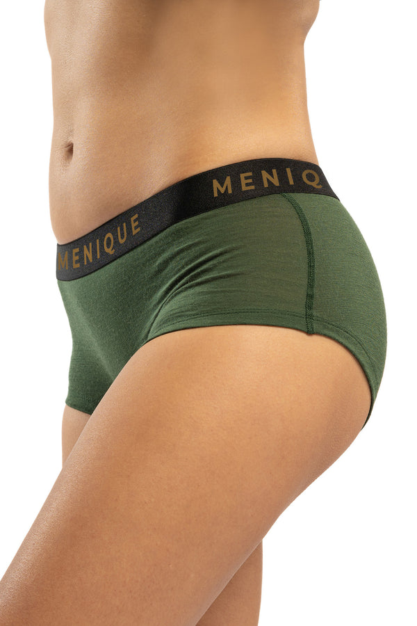Women's Merino 160 Boxer Shorts Dark green
